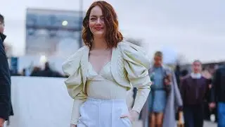 Эмма Стоун блистает в нарядах Louis Vuitton на ужине и показе Недели моды в Париже