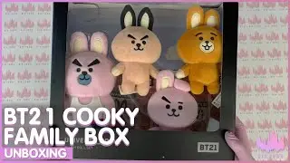 Распаковка BT21 Cooky Universe Standing Doll Set // Cooky family box // Набор семья Куки