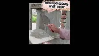 cara merapikan lobang angin