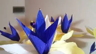 CORONA DEL REY - CREPE PAPER FLOWERS #decoration  #homedecor  #ideas  #flowerspaper  #video  #craft