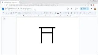 How to Insert the SHINTO SHRINE Symbol in Google Docs