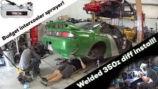 JUNKYARD WELDED 350Z DIFF INSTALL IN 240SX!?