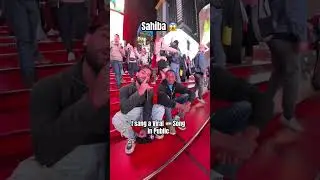 I sang Sahiba in Public 😱❤️🤣 #sahiba #india #singing
