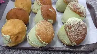 Korean Street Food - Cream Bomb Homemade Milk Cream Donuts