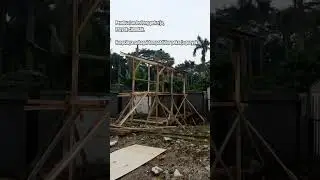 pembuatan bedeng pekerja, proyek cilandak #proyek #tekniksipil