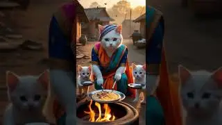 Cat Making Flat Bread | Cat Making Roti | Clay Oven Cooking |  Tandoor Roti