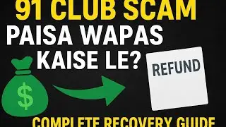 91 Club Scam 💸 Paisa Wapas Kaise Le Complete Recovery Guide #viral #scamalert #91clubscam 