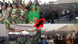 Too Much Crowd Welcome Peter Obi, Wife & Ahmed Datti Live In Akure Stadium Presidential Rally
