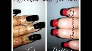 NAIL ART RED BOTTOM NAILS | Dearnatural62