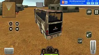 Army Bus Driver US Soldier Transport Duty -Offroad Driver - Android Game Play 