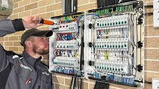 Oddly Satisfying Electric Wires Installation | Dream House DIY Project