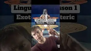 Linguistics 1: Exoteric and Esoteric #linguistics #languagelearning #language