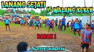 PERTANDINGAN TERHEBOH BOLA KASTI DI BONDOWOSO LANANG SEJATI VS WALANG KEKEK di lapangan padang pasir