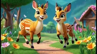 Five Tiny Springboks Counting Steps | Nursery Rhymes for Kids & Baby Songs