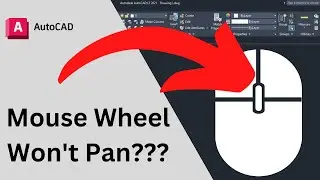 Mouse Wheel Won't Pan?? (QUICK FIX) - AutoCAD