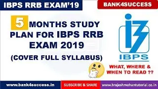 5 Month Study Plan to Crack IBPS RRB Exam 2019 | Exam Date | Syllabus | Books | Cut off