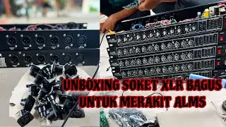 Распаковка качественного фирменного XLR-разъема для сборки ALMS.