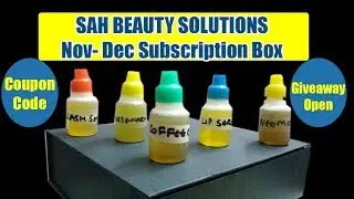 *SAH Beauty Solutions Subscription Box | Giveaway Open | Nov-Dec 2017 | Coupon Code | Honest Review
