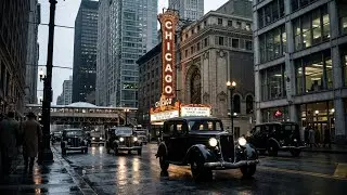 Chicago in the 1930s: The Al Capone Era (Restored in Color) [4k 60fps] Colorized & Restored 