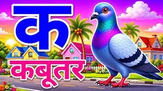 क से कबूतर 🕊️ | Hindi Alphabet Learning | Kids Cartoon | Nursery Kids