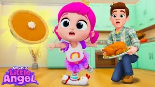 Pumpkin Pie Baking with Jill & Daddy! 🥧 | Thanksgiving | Little Angel Kids Songs & Nursery Rhymes