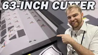 Save Time Cutting DTF Transfers with this 63-Inch Flatbed Cutter