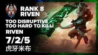 RANK 8 RIVEN DOMINATES | Wild Rift Highlights | Riven Full Gameplay
