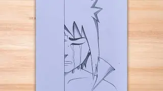 How to draw sasuke step by step|anime character's drawing for beginners|easy anime drawing tutorial 