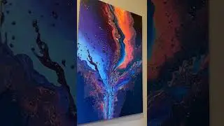 Review of Deva Houston, The Artists OUT OF THE BLUE Painting.