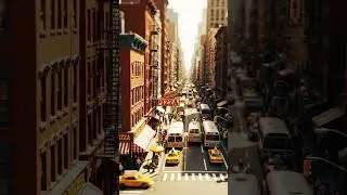 New York Tiny World (AI Tilt-Shift) #Shorts #TiltShift #MiniatureWorld #AIArt #NYC #NYXStudioLabs