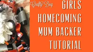 Homecoming mum BACKER tutorial for a girls full size mum| DIY how to make homecoming mums