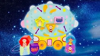 Pinky Ponk Shapes Sorter In The Night Garden Pull Along Wooden Toy Playing