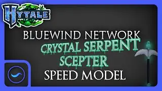 Bluewind Network - Crystal Serpent Scepter Speedpaint/Model [Hytale]