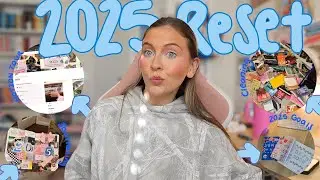 Reset with me for 2025 💫🎆| Cleaning, planning, journaling, new notion and more!