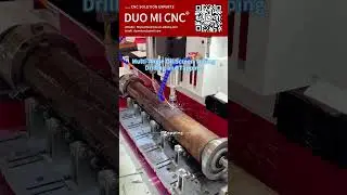Multi-angle drilling and tapping of oil screen pipes. #cncdrillingmachine #fouraxisdrillingmachine