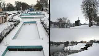 Nevers sous la neige : vivez la beaut&eacute; des monuments et rues historiques enneig&eacute;s