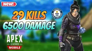 29 Kills 6500 Damage WORLD RECORD | APEX LEGENDS MOBILE