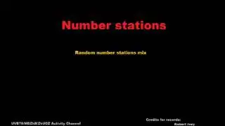 Number Stations Random Mix #1 - [1 Hour]