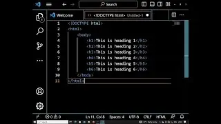 Headings tags in HTML