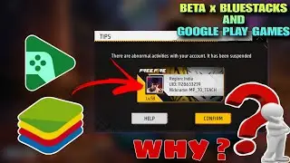 Why Free Fire Id Banning On Google Play games & Beta x bluestacks emulator #betaxbluestacks 