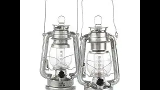 Olde Brooklyn AntiqueStyle LED Lantern 2pack  Silvertone
