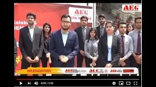 Asian Education Group #IPledgeMyVote for a better India campaign!