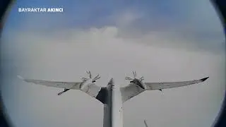 AKINCI UCAV fires UAV 122 missile