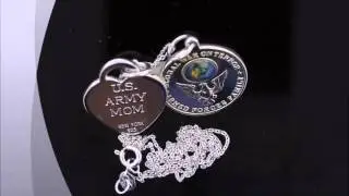 Sterling Silver Army Mom Necklace MF