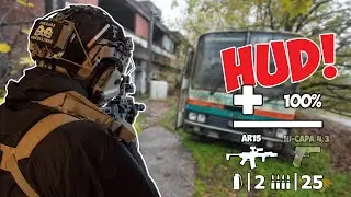 Airsoft Skirmish,Functional HUD in Action - Airsoft Gameplay