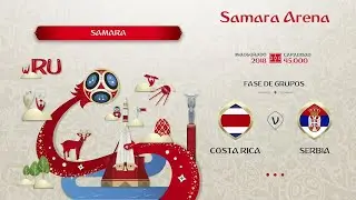 17 Junio 2018 COSTA RICA vs SERBIA Mundial Rusia 2018