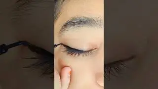 Midnight Blue Graphic Eyeliner Look | Bold Eye Makeup Tutorial 💙✨ #shorts