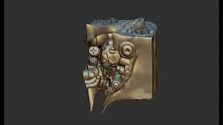 Doom 3 soul cube 3D sculpt