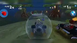Astro Shinobi is the best pro player in Beach Buggy Racing with lunar mover