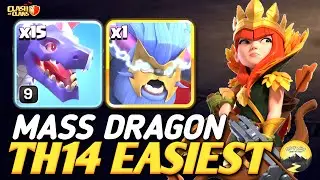 BEST TH14 Attack Strategy 🔥 MASS DRAGON Attacks ⚔️ BEST TH14 War Attacks (TH14 Strategy) 